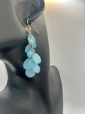 Up-cycled Blue Dangle