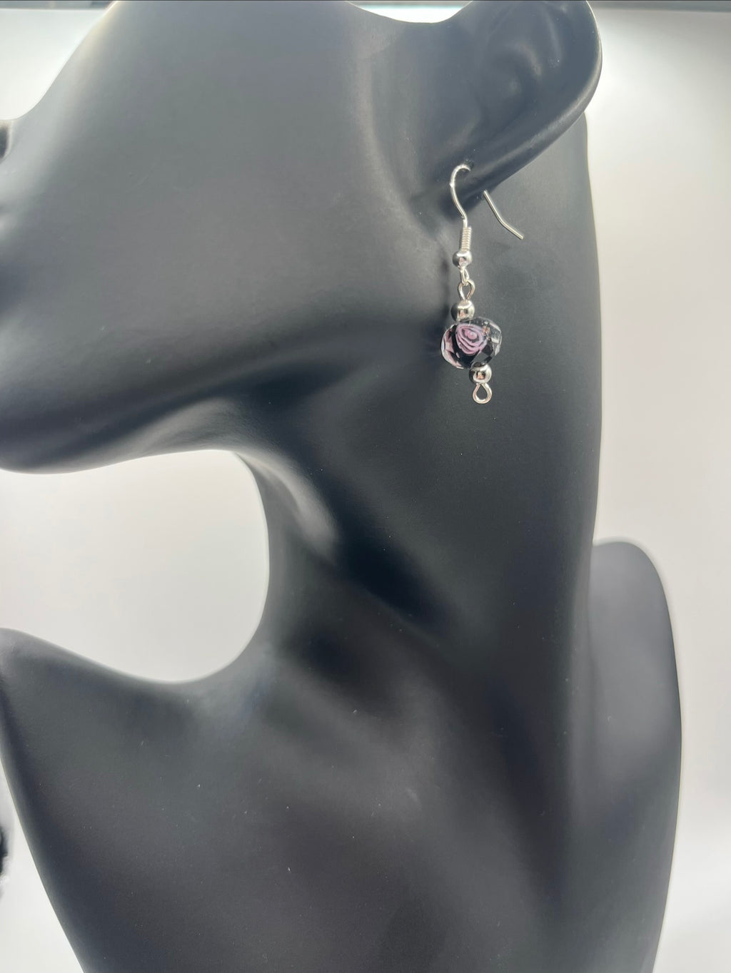 Black Rose Bracelet Set