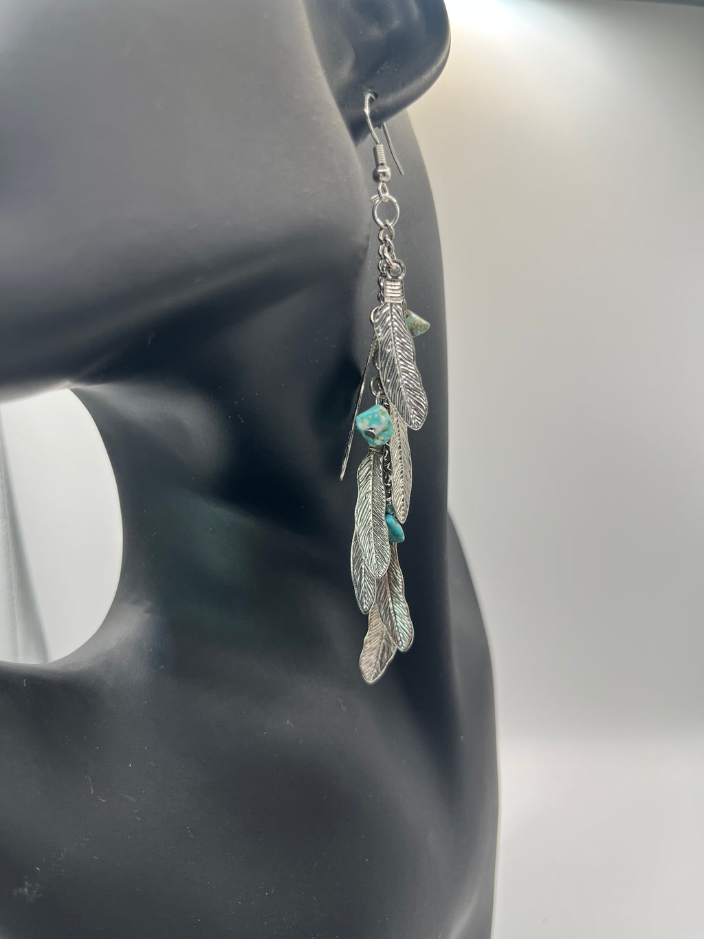 Feather Dangle Earrings