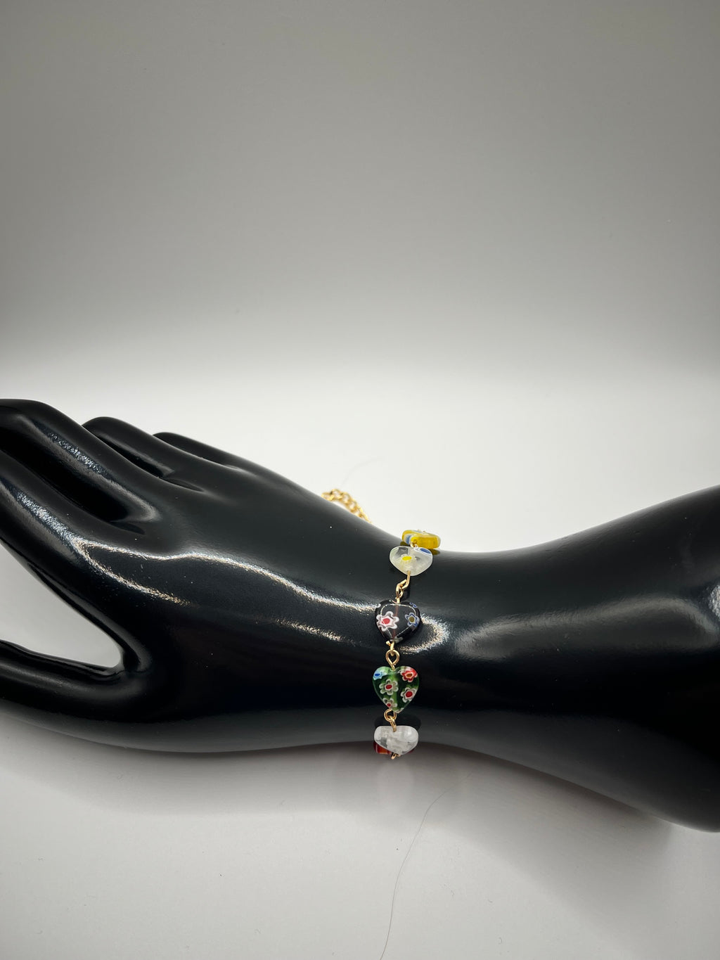 Heart chain bracelet