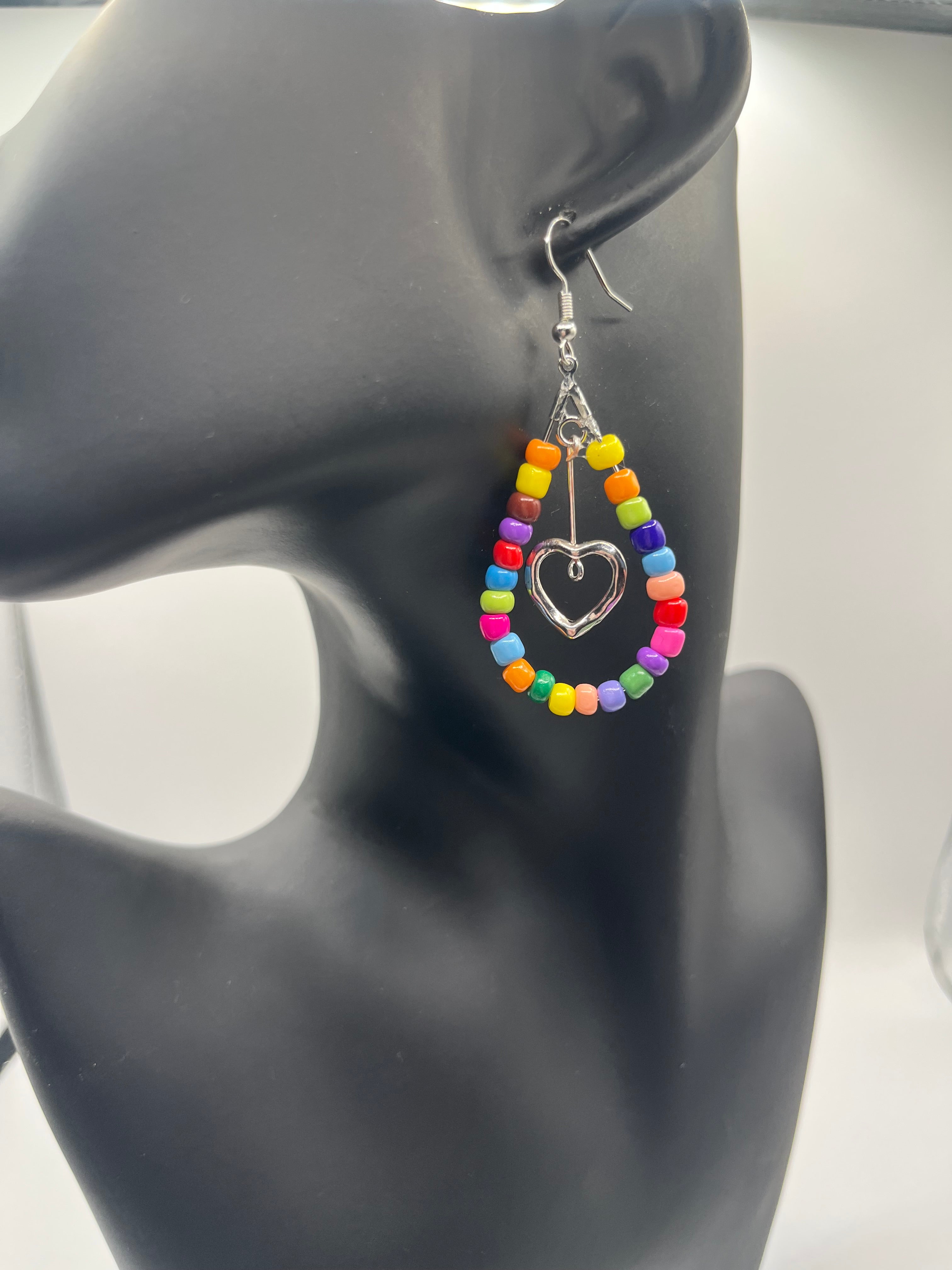 Beaded Teardrop earrings
