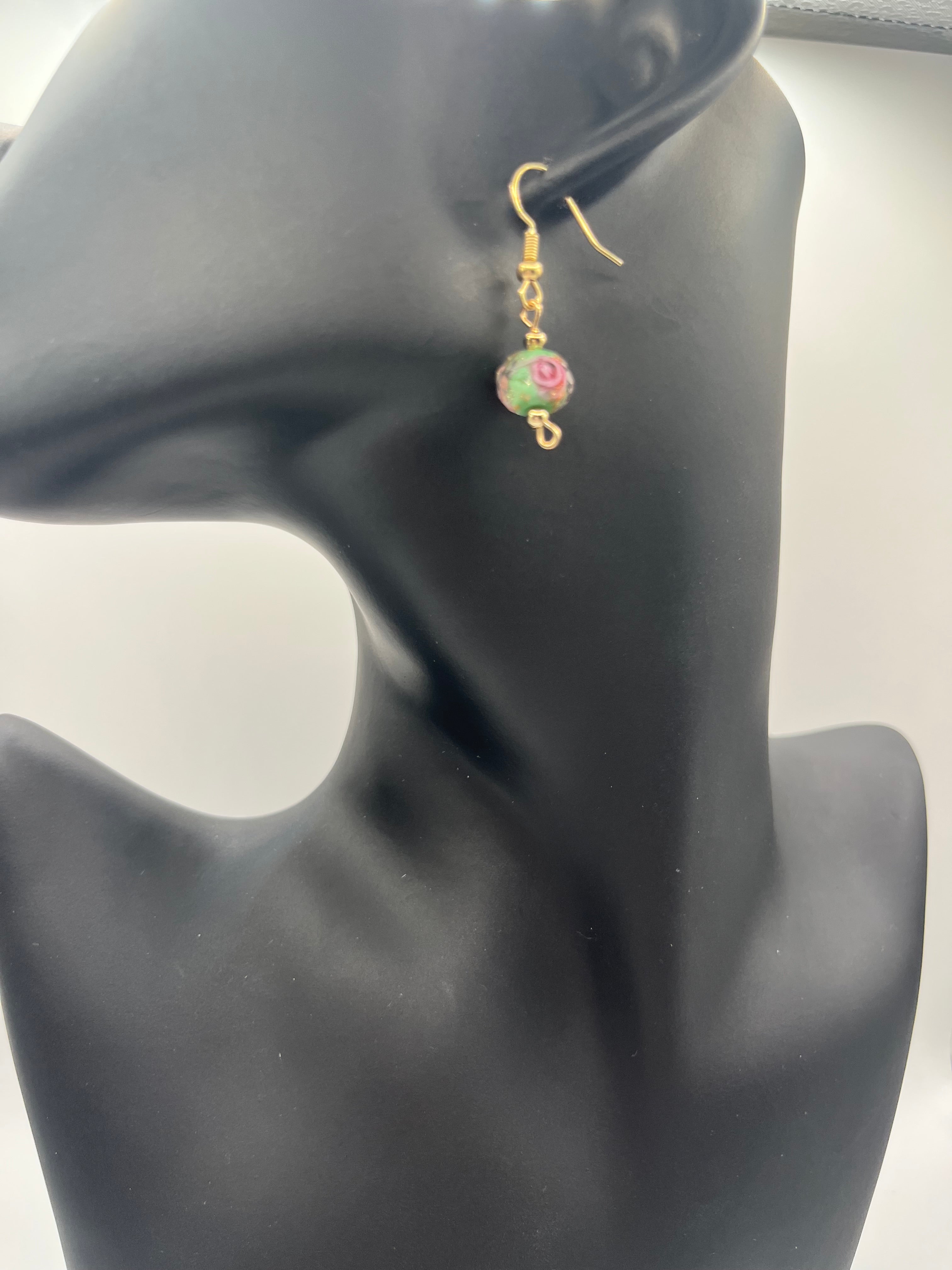Green Rose Bracelet Set