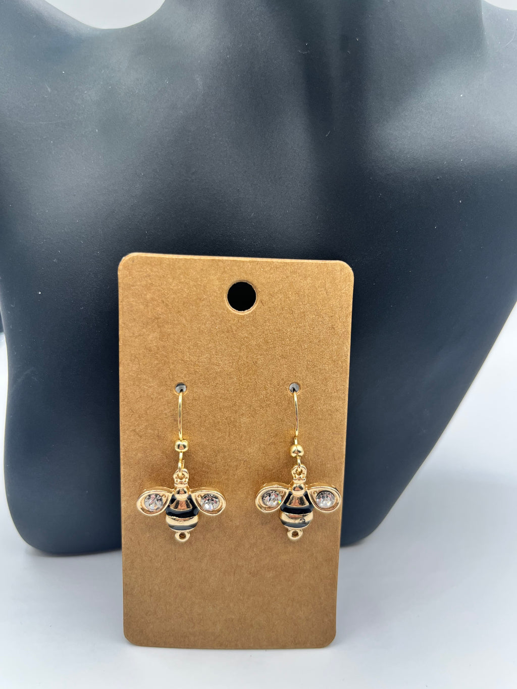 Gold Bee Earrings