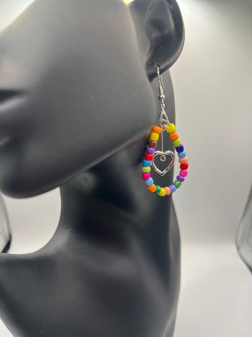 Beaded Teardrop earrings