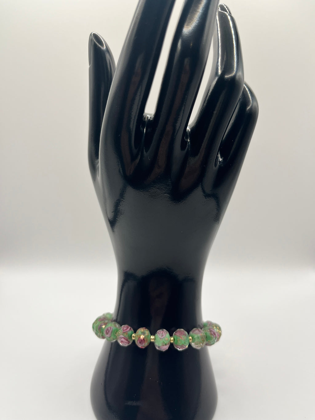 Green Rose Bracelet Set